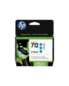 HP 712 3-Pack 29-ml Cyan DesignJet Ink Cartridge