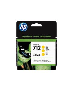 HP 712 3-Pack 29-ml Yellow DesignJet Ink Cartridge