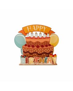 Gespaensterwald 3D картичка, Happy Birthday cake, дървена