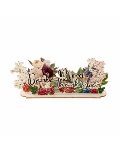 Gespaensterwald 3D картичка, Thank you, Danke, Merci, дървена