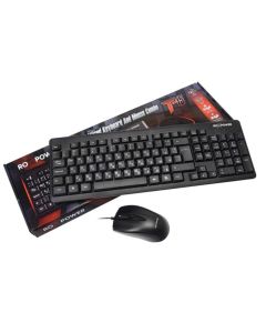 Keyboard&Mouse Set Roxpower T-15, Черна