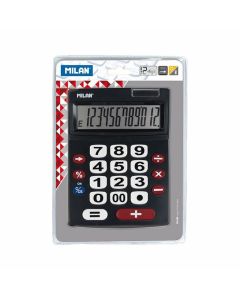 Milan Калкулатор 1517, 12-разряден, черен, в блистер, опаковка 10