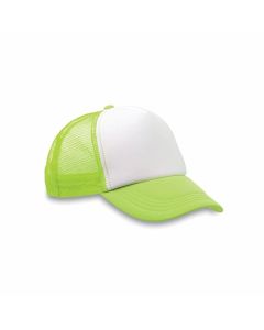 More Than Gifts Бейзболна шапка Trucker Cap, 5-панелна, полиестер, неоновозелена