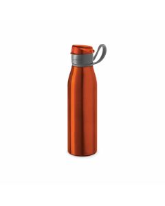 Hi!dea Бутилка Korver, спортна, метална, 650 ml, оранжева