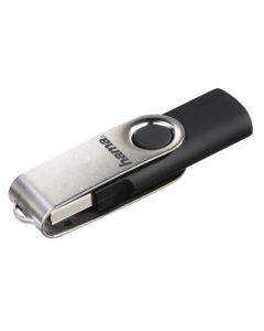USB памет HAMA Rotate, 64GB, 10 MB-s, Черен