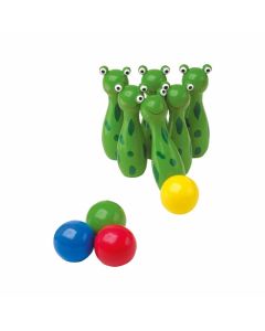 Small Foot Боулинг Жаби, детски, дървен, 10 части