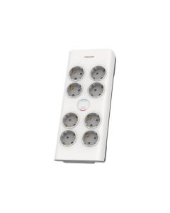 PHILIPS Surge protector 8 outlets 900J of surge protection 3680W 16A