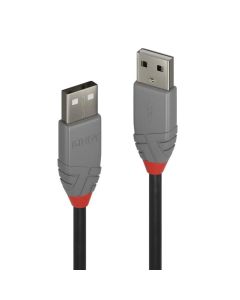 USB Кабел Lindy LNY-36692 - 2x Type-A M, Anthra Line, 1.0 м