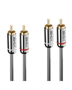 LINDY LNY-35349 :: Аудио кабел, 2x RCA M, Cromo Line, 10.0 м