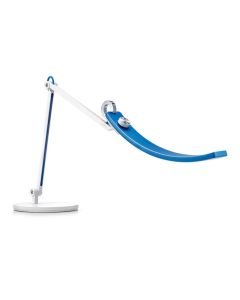 BenQ (CW+WW) WiT e-Reading Desk Lamp Light Source Dual Color LED, Color Rendering Index -95, Center Illuminance 1600 lux (Height 45cm), Color Temperature 2700K ~ 5700K, Lighting Coverage (At 500 Lux) 90cm (width), Aluminum alloy, Zinc alloy, BLUE