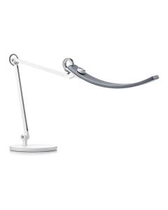 BenQ (CW+WW) WiT e-Reading Desk Lamp Light Source Dual Color LED, Color Rendering Index -95, Center Illuminance 1600 lux (Height 45cm), Color Temperature 2700K ~ 5700K, Lighting Coverage (At 500 Lux) 90cm (width), Aluminum alloy, Zinc alloy, SILVER