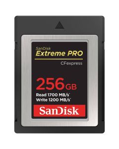 SANDISK Extreme PRO CFexpress Card Type B, 256GB, 1700MB-s Read, 1200MB-s Write