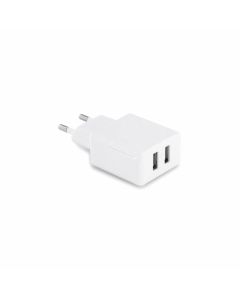 Hi!dea Адаптер Redi, 220V към 5V, 2 USB, бял