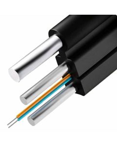 FTTH кабел 2xG657A, 2xSteel + носещо въже, UV - 1000 метра