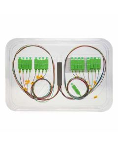 Оптичен PLC сплитер 1х16 с SC-APC конектори, Blockless, 0.7 м., Conneu