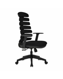 Директорски стол RFG Spike 13 HB, дамаска и меш, до 120 kg, черен