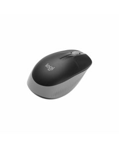 Logitech M190, безжична, 1000 dpi, 3 бутона, USB, черно-сива