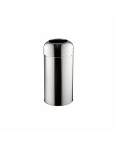 Dayco Кош за отпадъци, отворен, кръгъл, ø28 х 67 cm, 40 L, инокс