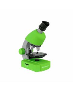 Bresser Микроскоп, детски, увеличение 40 - 640x, зелен