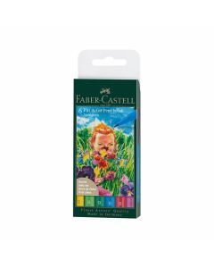 Faber-Castell Маркер-четка Pitt Artist, пролет, 6 броя