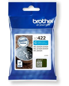 BROTHER LC422C Ink Cartridge For BH19M-B Compatible with MFC-J5340DW MFC-J5740DW MFC-J6540DW MFC-J6940DW 550 pages
