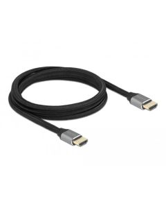 Кабел Delock Ultra High Speed, HDMI мъжко - HDMI мъжко, 48 Gbit-s, 8K 60 Hz, 2 м, Сив