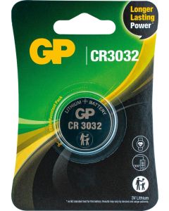 Литиева бутонна батерия GP  CR-3032 3V  1 бр. в блистер -цена за 1 бр.-