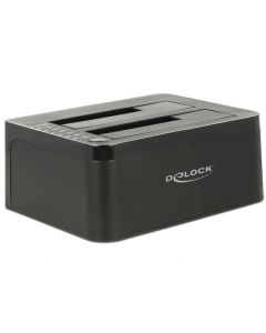 Външна докинг станция Delock 62661, за 2.5"-3.5" HDD-SSD, USB 3.0 Функция за клониране
