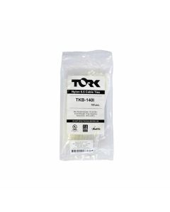 Кабелни връзки Tork, 150 х 2.5 mm, бели, 100 броя