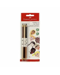 Faber-Castell Моливи Децата на света, 3 броя, 6 цвята