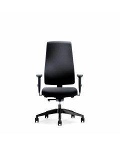 Ергономичен стол Interstuhl Goal 24-7, текстил, Synchronous механизъм, полиамидна основа, черен