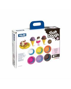 Milan Тесто за моделиране Soft Dough Ice Cream & Waffles, 6 цвята