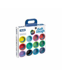 Milan Тесто за моделиране Soft Dough, 16 цвята