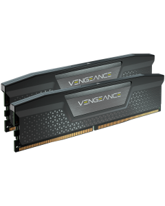 CORSAIR DDR5, 5200MT-s 64GB 2x32GB DIMM, 40-40-40-77, Std PMIC, XMP 3.0, VENGEANCE DDR5 Black Heatspreader, Black PCB, 1.25V