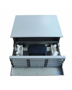19" Оптичен пач панел (ODF) за 96 симплексни SC адаптера, 4U, бял, Conneu