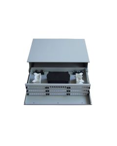 19" Оптичен пач панел (ODF) за 72 симплексни SC адаптера, 3U, бял, Conneu