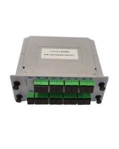 Оптичен PLC сплитер 1x16 с SC-APC конектори, LGX касета, Conneu