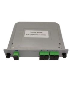 Оптичен PLC сплитер 1x4 с SC-APC конектори, LGX касета, Conneu