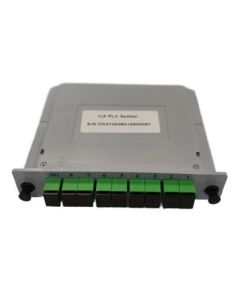 Оптичен PLC сплитер 1x8 с SC-APC конектори, LGX касета, Conneu