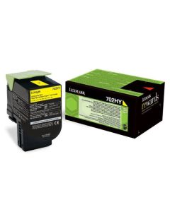 LEXMARK 702HY toner cartridge yellow high capacity 3.000 pages 1-pack