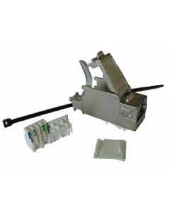 RJ45 Jack Cat. 6a Module System, 1xFTP, Toolless with Earthing Cable, SETEC 