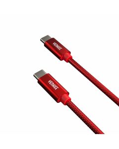 Кабел Yenkee USB Type-C към USB Type-C, 1 m, червен