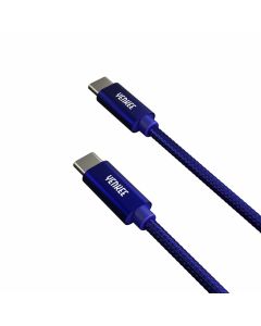 Кабел Yenkee USB Type-C към USB Type-C, 2 m, син