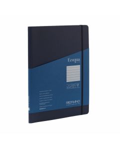 Fabriano Тетрадка Ecoqua+, A4, картонена корица, със скрита спирала, 70 листа, тъмносиня