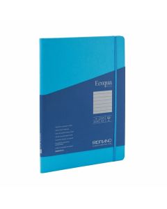 Fabriano Тетрадка Ecoqua+, A4, картонена корица, със скрита спирала, 70 листа, синя