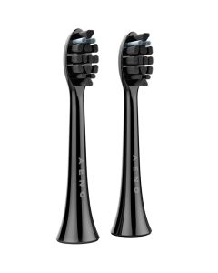 AENO Replacement toothbrush heads, Black, Dupont bristles, 2pcs in set
