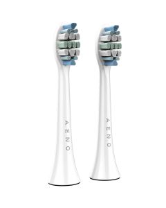 AENO Replacement toothbrush heads, White, Dupont bristles, 2pcs in set