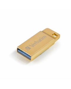 Verbatim USB флаш памет Metal Executive, USB 3.2, 64 GB, златиста