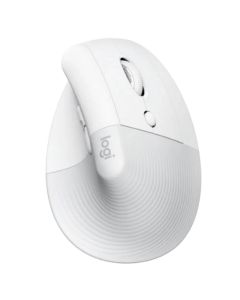 Logitech Lift Vertical Ergonomic Mouse - 4000 dpi - Бяла