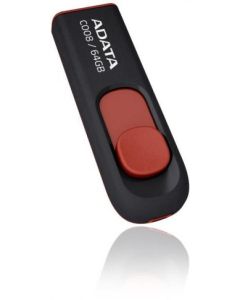Adata 64GB C008 USB 2.0-Flash Drive - Черно/Червено